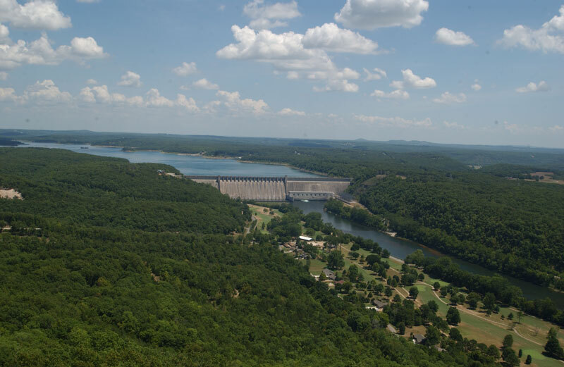 Aerial of Bull Shoals Dam